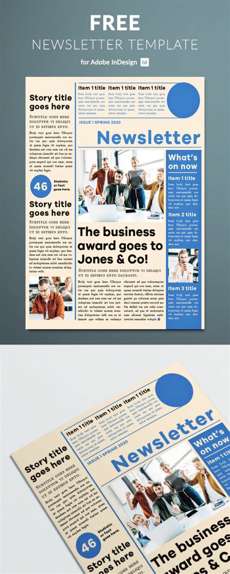 Free Indesign Newsletter Template