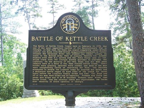 The Battle of Kettle Creek