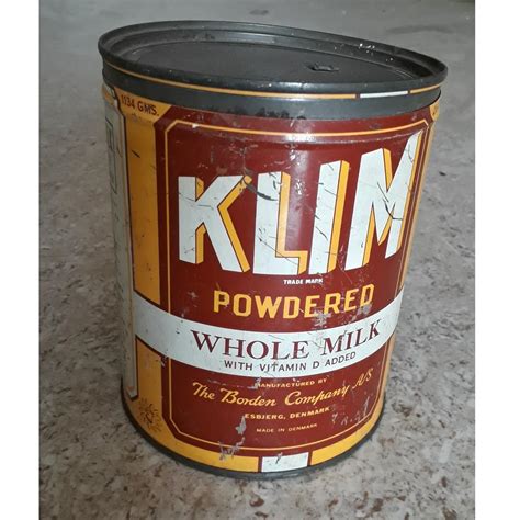 KLIM , Milk powder , Made in DENMARK Sold in SINGAPORE . Vintage ...