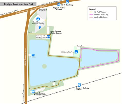 A Map of the Chetpet Lake and Eco Park – Arunmozhi