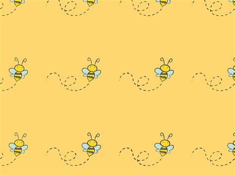 Bee Background Pattern by hailey on Dribbble