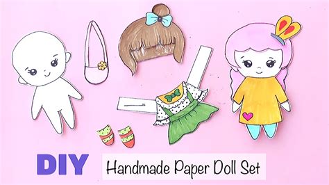 HOW TO MAKE PAPER DOLL Set | DIY TUTORIAL CRAFTS FOR KIDS | Playing ...