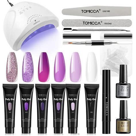 Polygel 6 Colors Starter Kit 004( Lavender) – TOMICCA