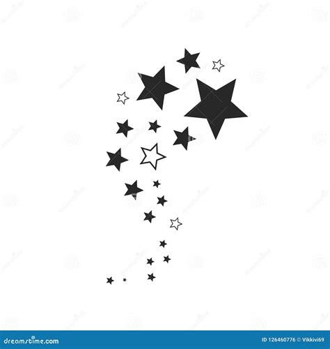 Estrella Tatuajes Del Diseño De La Estrella Vector Del Icono De La ...