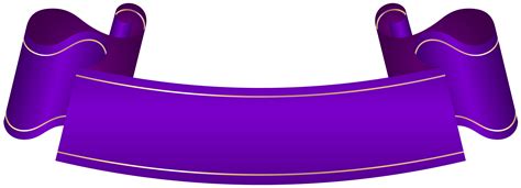 Purple Banner Transparent Clip Art | Gallery Yopriceville - High ...