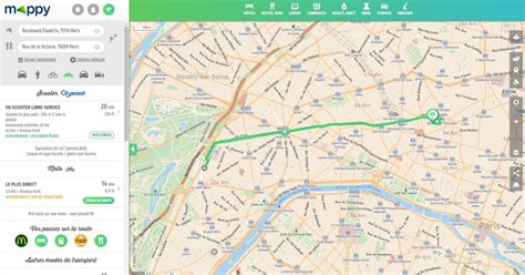 Test du service de Mappy pour calculer votre itinéraire