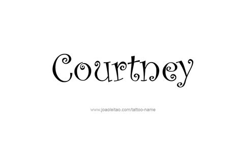 Courtney Name Tattoo Designs