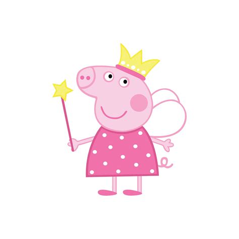 Peppa Pig - #1 - Princess pink fairy tutu crown peppapig Digital ...