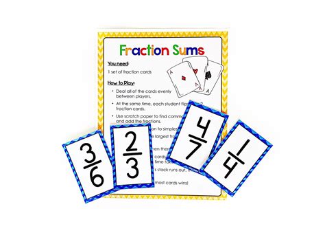 4 Easy Games to Practice Fractions in Math - Chalk & Apples