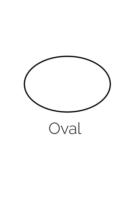 Free Printable Oval Shape