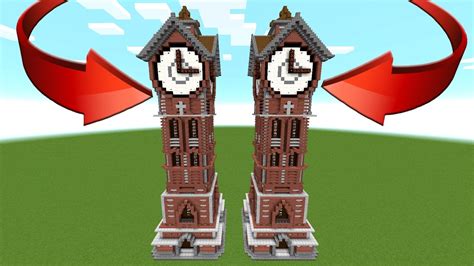 How To Minecraft: Make A Clock Tower! Tutorial - YouTube