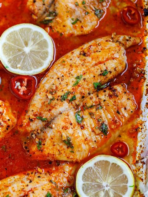 Spicy Lemon Baked Tilapia Recipe – Cookin' with Mima