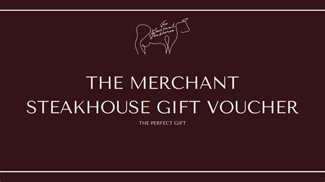 Merchant Steakhouse Gift Voucher - Glasgow Steakhouse | The Merchant ...