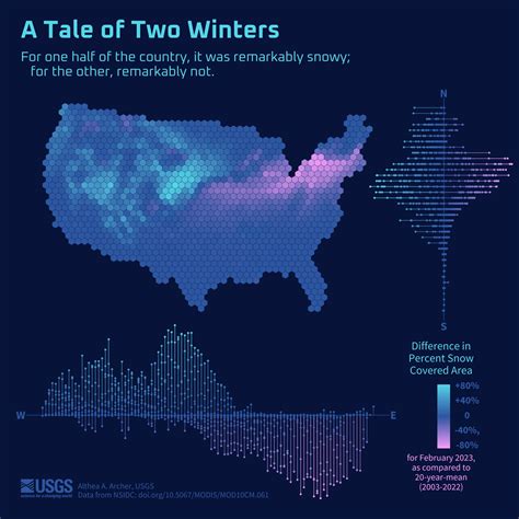 Snow Map Shows Changes in Winter Snowfall in 2022-2023