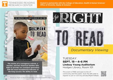 "The Right to Read" Screening - Tennessee Reading Research Center