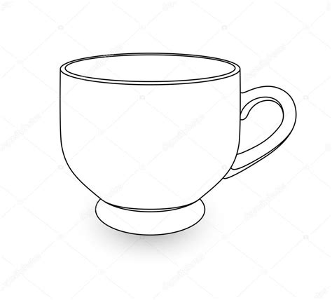 Tea Cup Drawing Stock Vector Image by ©baavli #63736507