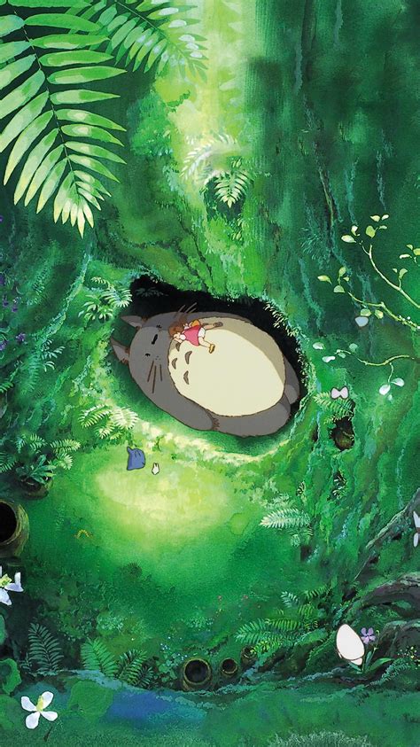 My Neighbor Totoro (1988) Phone Wallpaper | Moviemania Movie Wallpapers ...