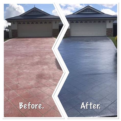 Driveway painting-sealing in Brisbane by Waterworx Pressure Cleaning.