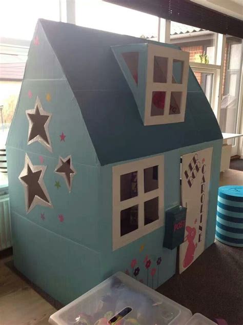 Cardboard house | For the kids | Pinterest | Cardboard house, Cardboard ...