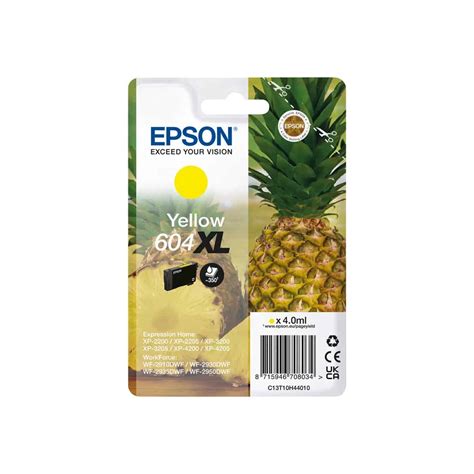 604 XL Y Cartouche Epson C13T10H44010 - Jaune - Ananas