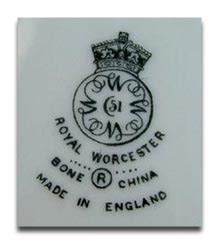 Royal Worcester Marks & Dating Worcester Porcelain