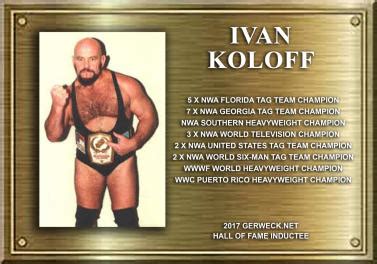 Ivan Koloff voted into the GERWECK.NET Hall of Fame - Gerweck.net