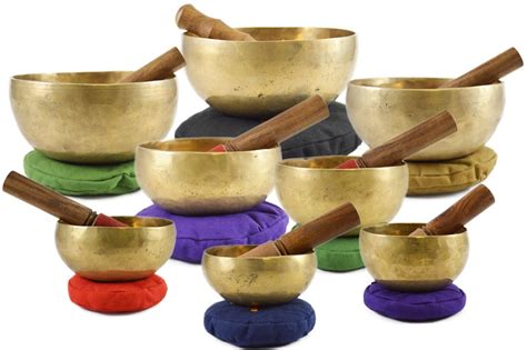 SEVEN CHAKRA TIBETAN SINGING BOWL SET. All Seven Chakra Tones. Bowls ...