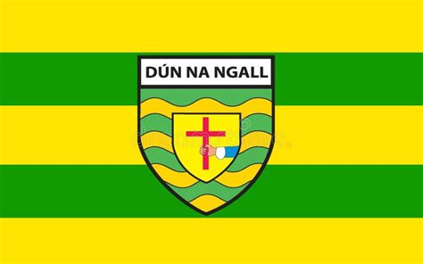 Flag of County Donegal is a County in Ireland Stock Photo - Image of ...