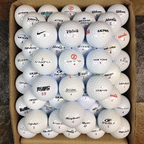 Assorted Brands Golf Balls - 100 Pack | Premium Used Golf Balls | Golf ...