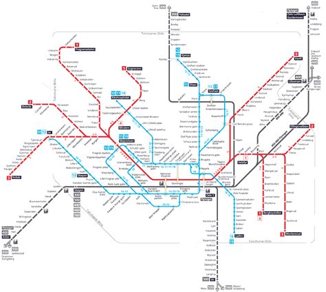 Norway Metro Map