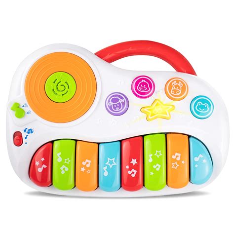 Buy Musical Piano Toy for 1-3 Years Old Toddlers with Keyboard Note, DJ ...