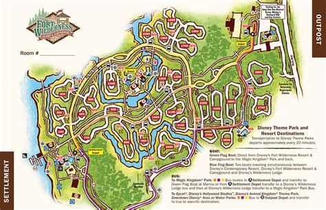 Disney's Fort Wilderness Campground map - wdwinfo.com