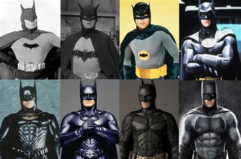 Different Batman Movie Costumes