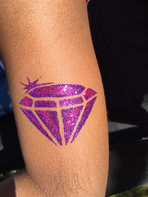 Diamond temporary glitter tattoo by #LaineToo | Body art, Tattoos ...