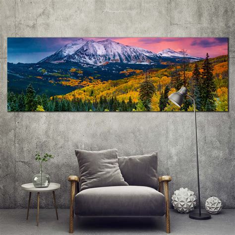 Colorado Landscape Canvas Wall Art, White East Beckwith Mountain 1 Pie ...