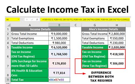 Income Tax Calculation Excel Sheet Fy 2023 24 - Image to u