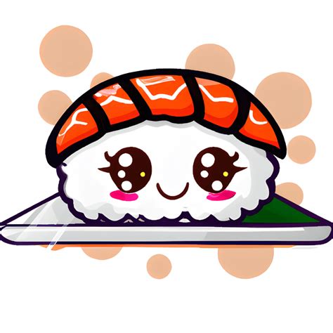 Cute Sushi Face Graphic · Creative Fabrica