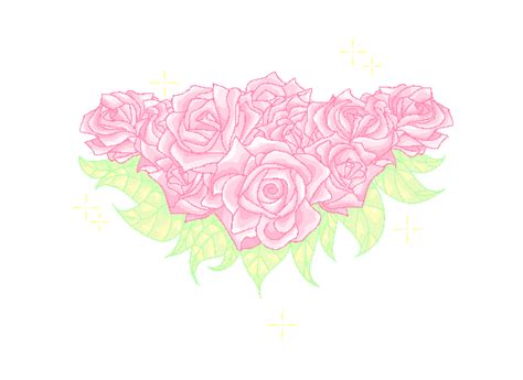 Pixel Roses by VoidVenn on DeviantArt