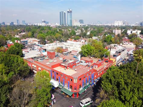 Historic Center of Coyoacan in Mexico City, Mexico Stock Image - Image ...