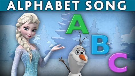 DISNEY FROZEN ABC Song Alphabet Song ABC Nursery Rhymes ABC Song for ...