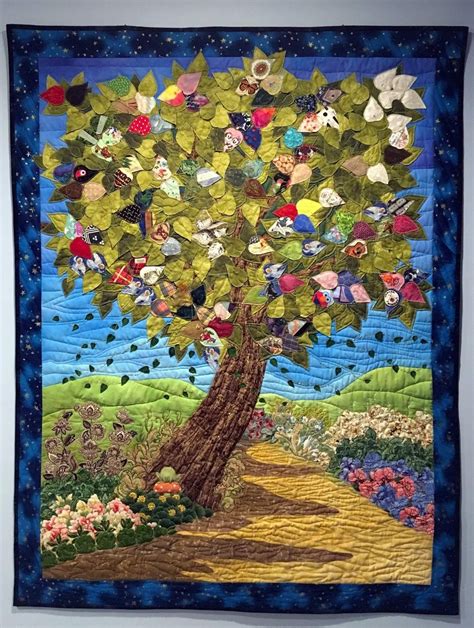 Pin by Jan Aughey on Art quilts | Abstract art quilt, Tree of life art ...