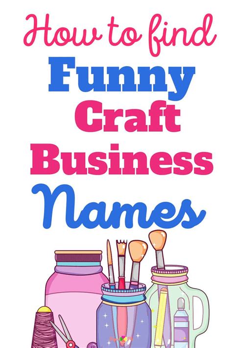 How to Find Funny Craft Business Names: Best Name in 2024