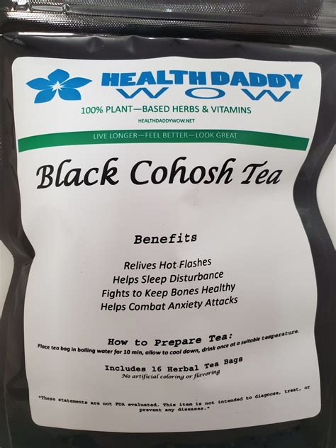 Black Cohosh Tea - Health Daddy Wow