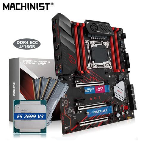 Placa mãe machinista x99 mr9d com inter xeon e5 2699 v3 com 64gb (4*16g ...