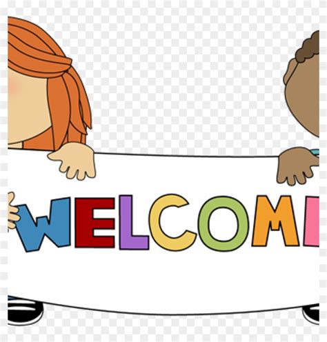 Welcome Sign Clip Art Kids Holding A Welcome Sign Clip - Welcome ...