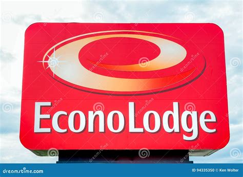 Econo Lodge Exterior Sign and Logo Editorial Image - Image of united ...