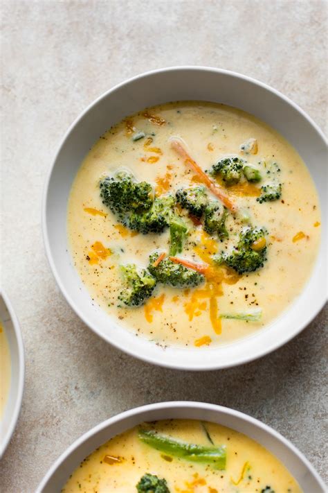 Easy Broccoli Cheddar Soup Recipe • Salt & Lavender