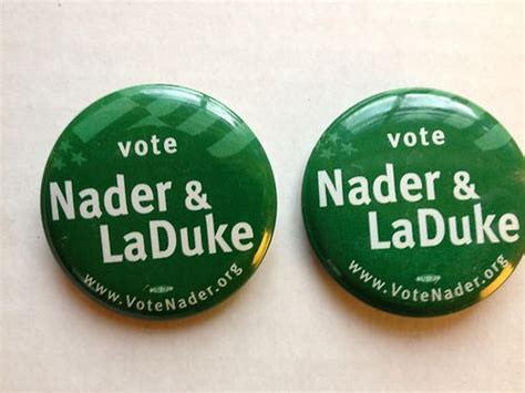 Two Ralph Nader for President 2000 presidential election campaign pins ...