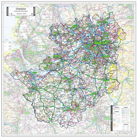 Cheshire County Map (2021) – Map Logic