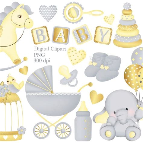 Baby Clipart, Baby Girl Clipart, Baby Boy Clipart, 1st Birthday Clipart ...